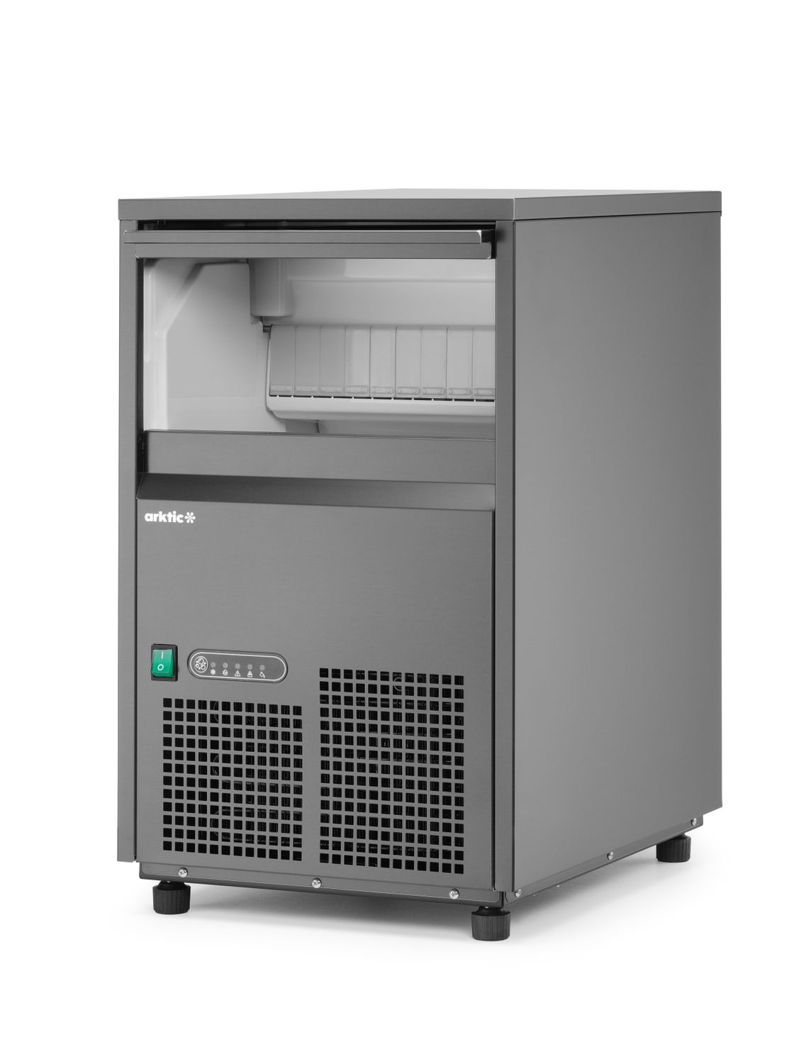 Stroj na výrobu kociek ľadu, Arktic, Čierna, 220-240V/385W, 380x520x(H)637mm