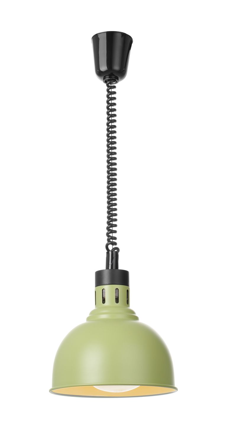 Ohrevná lampa nastaviteľná, tvar kupola, HENDI, Zelená, 230V/250W, ⌀250x(H)207mm