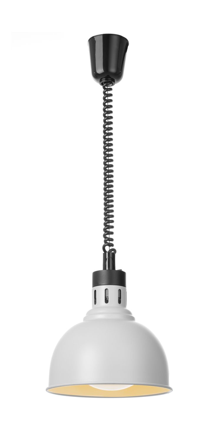 Ohrevná lampa nastaviteľná, tvar kupola, HENDI, Biela, 230V/250W, ⌀250x(H)207mm
