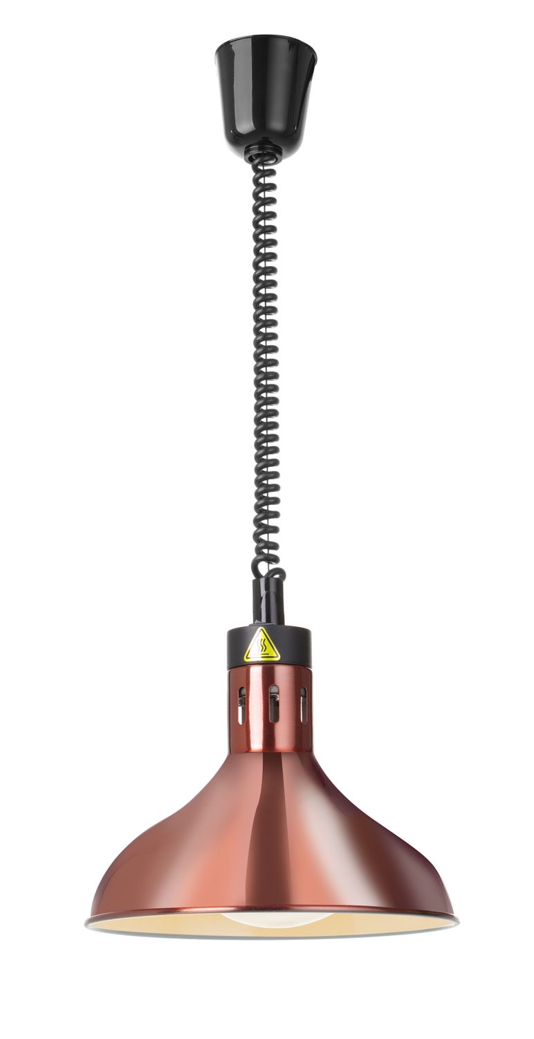 Ohrevná lampa nastaviteľná, tvar zvon, HENDI, Medená, 230V/250W, ⌀295x(H)207mm