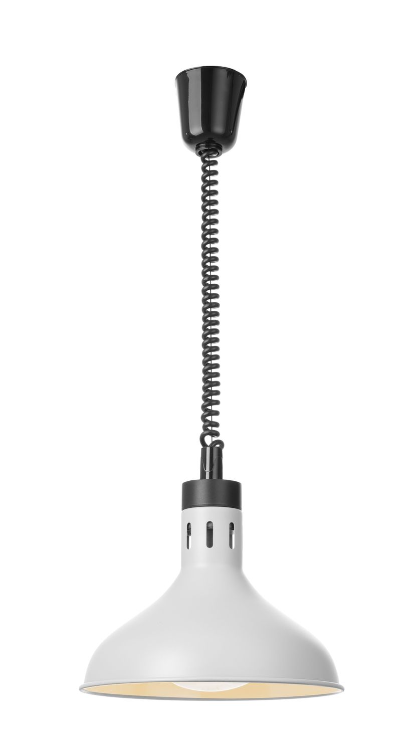 Ohrevná lampa nastaviteľná, tvar zvon, HENDI, Biela, 230V/250W, ⌀295x(H)207mm