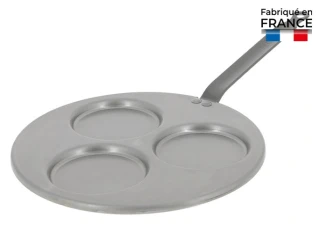 Panvica na 3 lievance de Buyer Carbone Plus, Ø 27 cm | D-5141-03