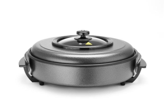 Elektrická multifunkčná panvica, HENDI, multipanvica 400x(H)50 mm, 230V/1400W, ⌀400x(H)190mm