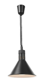 Kuželová infra lampa, HENDI, Čierna, 230V/250W, ⌀275x(H)250mm