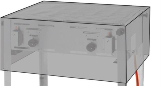 Ochranný kryt, HENDI, Gril / Opekač - Master Maxi 154717 154878, 720x560x(H)360mm