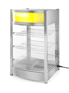 Ohrevná vitrína, nastaviteľná, HENDI, 97 litrov, 230V/800W, 460x467x(H)785mm