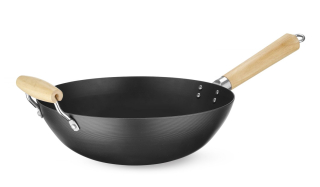 Panvica Wok s drevenou rukoväťou, HENDI, Ø 324 × 565 mm | 627907