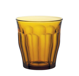 Pohár PICARDIE AMBER, Duralex, 0,31 l, sada 6 ks, Ø90 × 94 mm | 1028DB06C0111