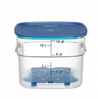 Nádoba na potraviny CamSquares Fresh Pro, Cambro, 11,4 l, Priehľadná, 289 × 289 × 216 mm | 12SFSPROCW135