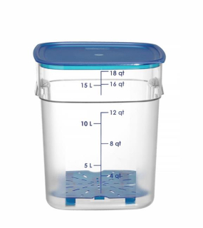 Nádoba na potraviny CamSquares Fresh Pro, Cambro, 17,2 l, Priehľadná, 289 × 289 × 327 mm | 18SFSPROCW135
