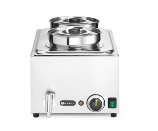 Sada: Bain-marie HENDI Ranger + 2x 4L nádoba s vekom, HENDI, 8L, 220-240V/1000W, 604x332x(H)315mm