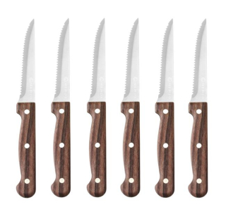 Steakový nôž – 6 ks, HENDI, Profi Line, Hnedá, 6 ks, 210 mm | 783085