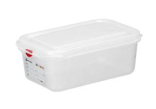 Nádoba GN 1/4 z polypropylénu, HENDI, GN 1/4, 2,8L, Priehľadná, 265x162x(H)100mm