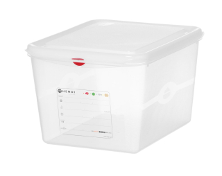 Nádoba GN 1/2 z polypropylénu, HENDI, GN 1/2, 12,5L, Priehľadná, 325x265x(H)200mm