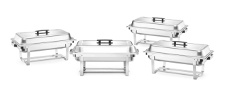 Chafing – súprava 4 ks, HENDI, GN 1/1, 7,5L, 600x355x(H)305mm