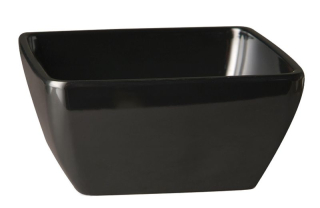 Štvorcová miska, Čierna, 250 × 250 × 105 mm | 566497