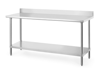 Pracovný stôl s protišmykovou lištou, HENDI, Budget Line, 1800x600x(H)950mm