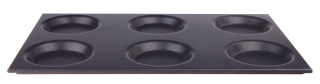 Hliníkový podnos GN 1/1 s formami, s nepriľnavým povlakom, HENDI, 530 × 325 × 15 mm | 808757