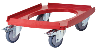 Vozík Camdolly na termoizolačné nádoby Cam GoBox, GN 1/1, Cambro, červený, Červená, 692 × 426 × 167 mm | CD3253EPP158