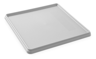 Pokrievka na koše 500 × 500 mm, AmerBox, šedý, svetlosivá, 500 × 500 × 35 mm | 877791
