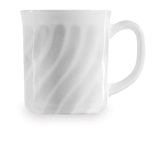 Hrnček Trianon, Arcoroc, Trianon, 0,29 l, Biela, Ø82 × 90 mm | X2724