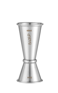 Odmerka 20/40 ml, BarUp, 0,04 l, Strieborná, Ø42 × 100 mm, Okrúhle | 597064