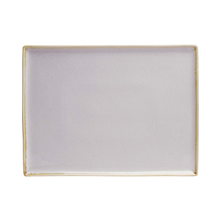 Obdĺžnikový porcelánový podnos Porland Seasons Ashen, svetlosivý, 350 × 160 mm | 04ALM001596