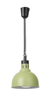 Ohrevná lampa nastaviteľná, tvar kupola, HENDI, Zelená, 230V/250W, ⌀250x(H)207mm