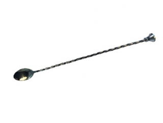 Lyžička barmanská s drvidlom 30 cm, nerez
