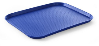 Polypropylénový podnos Fast Food – veľký, HENDI, Modrá, 350x450x(H)20mm