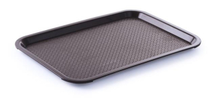 Polypropylénový podnos Fast Food – veľký, HENDI, Hnedá, 350x450x(H)20mm