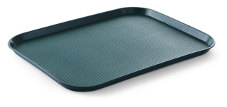 Polypropylénový podnos Fast Food – veľký, HENDI, Zelená, 350x450x(H)20mm