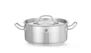 Nízky hrniec – s pokrievkou, HENDI, Profi Line, 2,8L, ⌀200x(H)90mm