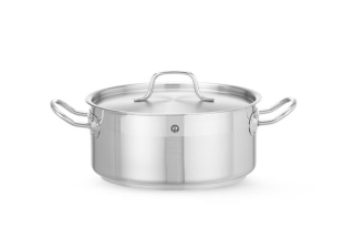 Nízky hrniec – s pokrievkou, HENDI, Profi Line, 4,8L, ⌀240x(H)105mm