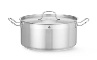 Nízky hrniec – s pokrievkou, HENDI, Profi Line, 12L, ⌀320x(H)150mm