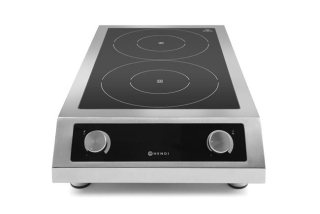 Dvojitý indukčný varič model 7000, HENDI, Profi Line, 400V/7000W, 405x700x(H)145mm