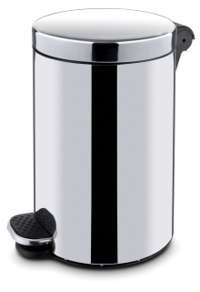 Okrúhly pedálový odpadkový kôš s vnútorným odpadkovým košom, HENDI, 30L, ⌀300x(H)650mm