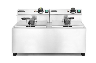 Manuálna fritéza Profi Line, 2× 8 l, HENDI, Profi Line, 16L, 230V/7000W, 605x460x(H)369mm