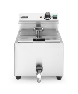 Manuálna fritéza Profi Line s vypúšťacím kohútikom, 8 l, HENDI, Profi Line, 8L, Svetlošedá, 230V/3500W, 305x515x(H)354mm