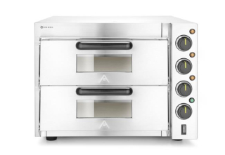 Pec na pizzu, 2-komorová, 3000 W, HENDI, Strieborná, 230V/3000W, 580x560x(H)435mm