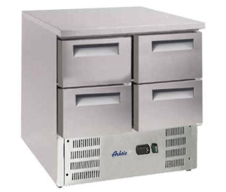 Chladiaci pult so 4 zásuvkami, Arktic, GN 1/1, 112L, 220-240V/143W, 900x700x(H)855mm