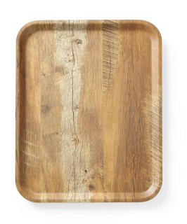 Servírovací podnos s laminátom z melamínu, so vzorom dreva, AmerBox, Dubová, 330x430mm