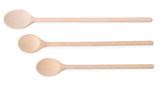 Drevená lyžica – súprava 3 veľkostí, HENDI, 3 ks, (L)475mm