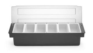 Box na prísady – 6 nádob, BarUp, 480x150x(H)100mm