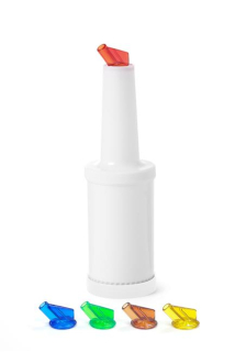 Barmanský dávkovač s vymeniteľnými koncovkami, BarUp, 0,8L, Biela, ⌀90x(H)300mm