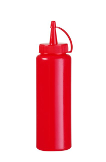 Dávkovač na STUDENÉ omáčky, HENDI, 0,35L, Červená, ⌀55x(H)205mm