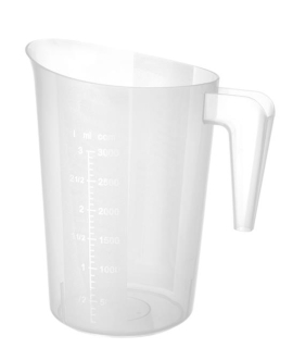 Polypropylénová stupňovaná odmerka, HENDI, 3L, ⌀181x(H)233mm