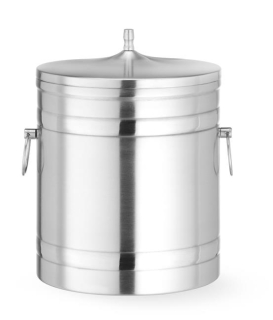 Nádoba na ľad – dvojité steny, BarUp, 5L, Strieborná, ⌀200x(H)230mm