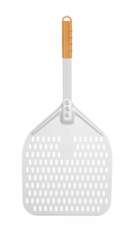 Lopata na pizzu s krátkou rukoväťou, štvorcová, perforovaná, HENDI, 300x660mm