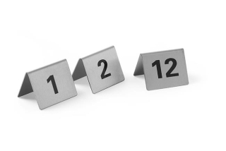 Informačná tabuľka s číslom, HENDI, Čísla 1-12, 50x35x(H)40mm